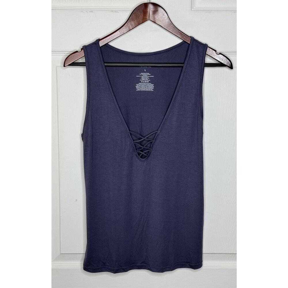 Adore Me Diandra Gray Pajama Top Cami Tank Sleepwear Size Large NEW